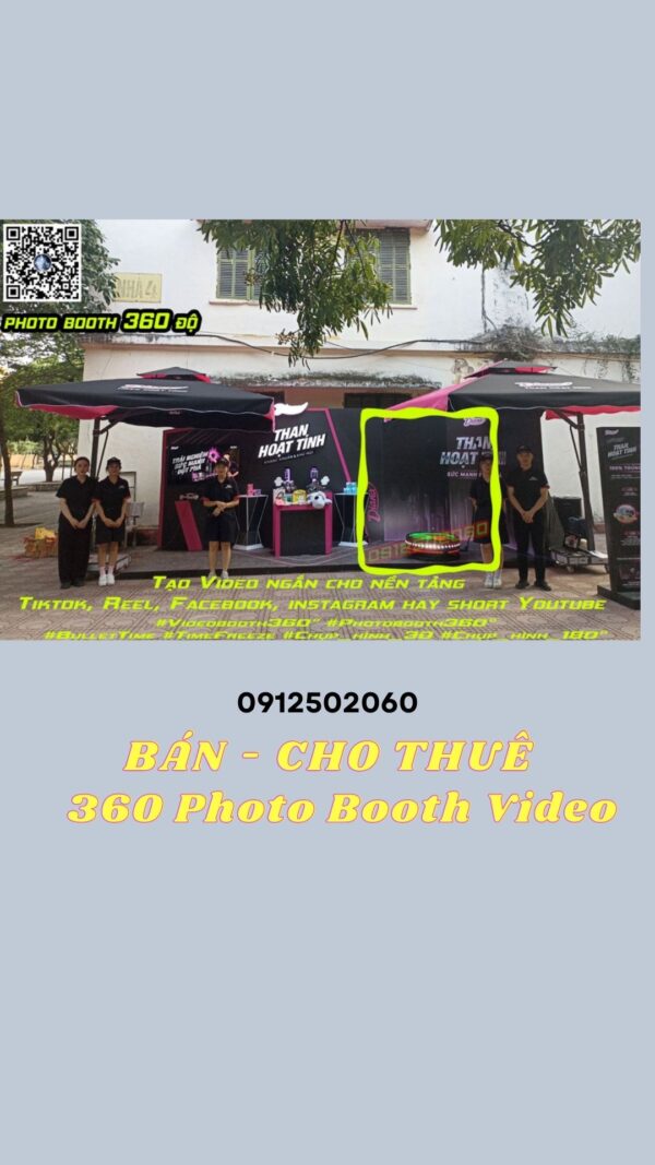 Brand Activation chạy cùng video 360 photobooth